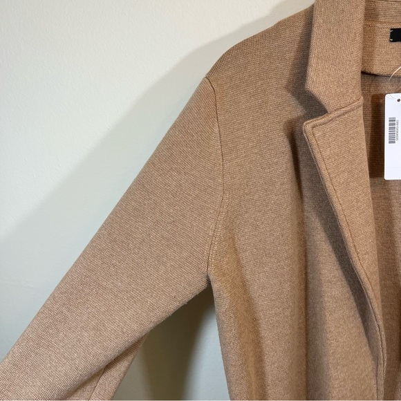 J. Crew Sophie Sweater Blazer Women’s Cotton Merino Wool Camel Tan Small NWT - Picture 6 of 14
